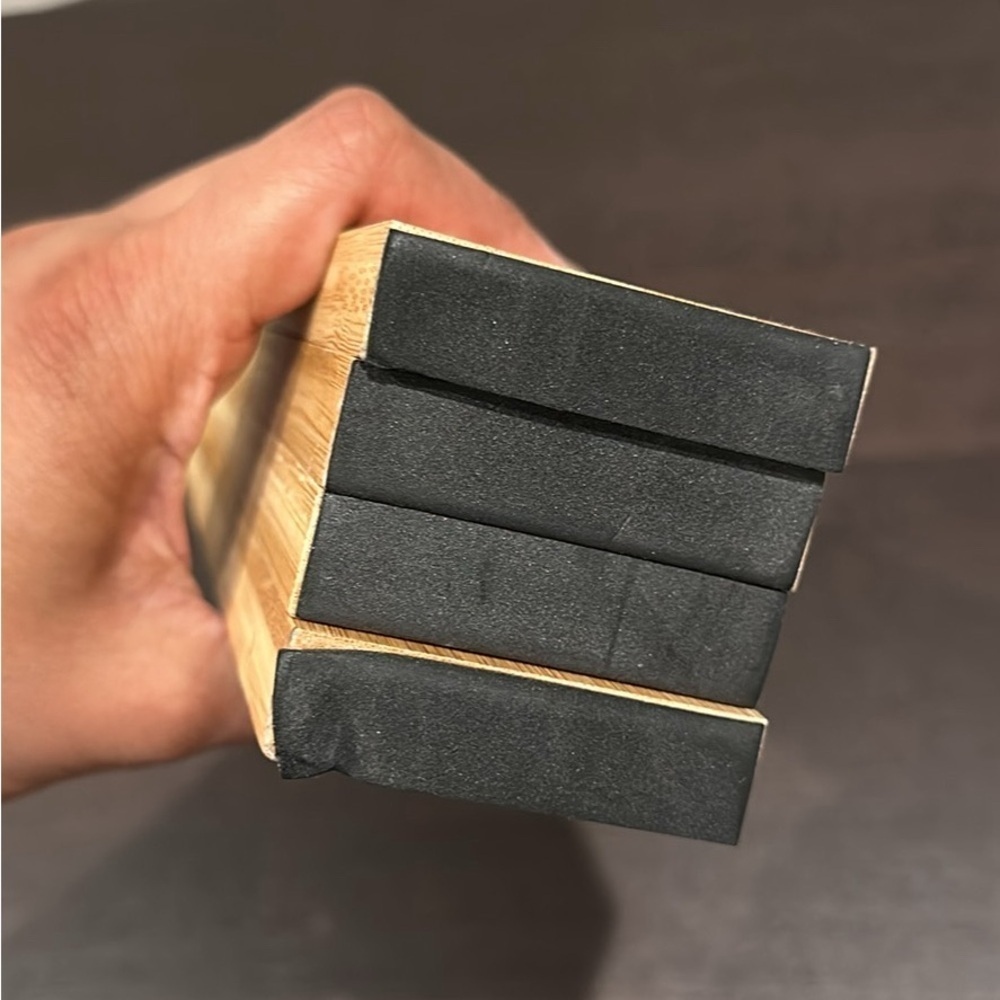 Bamboo Drawer Dividers Adjustable in Natural Wood Color Pack of 4 - Picture 4 of 7